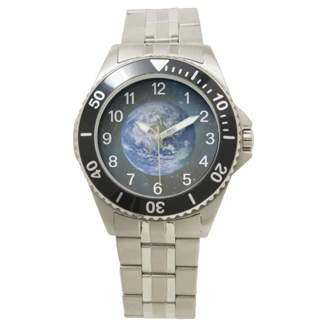 PLANET EARTH horloge (Voorkant)