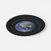 Planet Earth in de ruimte - Christelijk John 3:16 Papieren Bordje (Gekanteld)