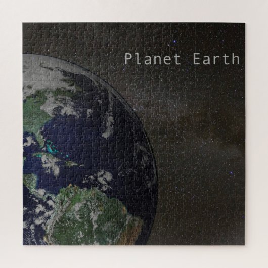 Planet Earth in Melkweg Legpuzzel (Verticaal)