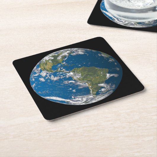 Planet EARTH Kartonnen Onderzetters (Schuin)