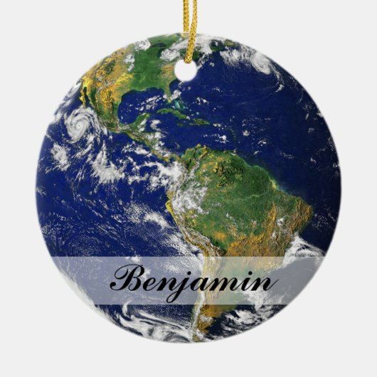 Planet Earth | Keramisch Ornament (Voorkant)