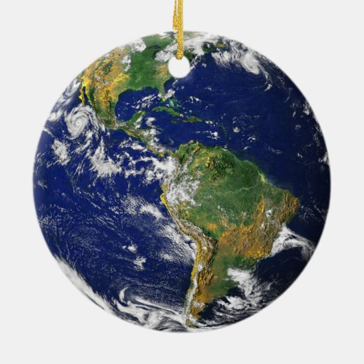Planet Earth | Keramisch Ornament (Achterkant)