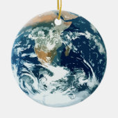 Planet Earth Keramisch Ornament (Voorkant)