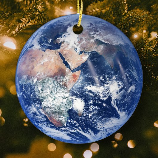 Planet Earth Kerstboom Keramisch Ornament