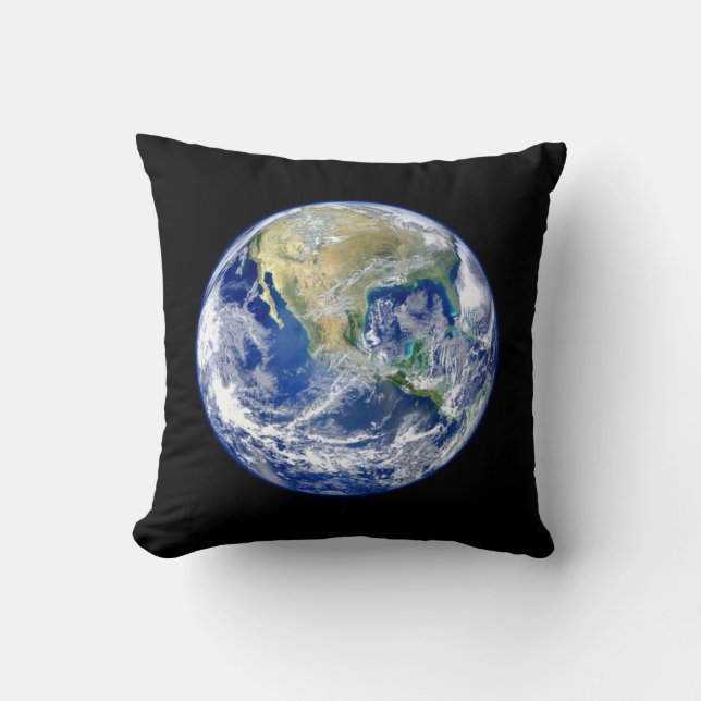 Planet Earth Kussen (Voorkant)