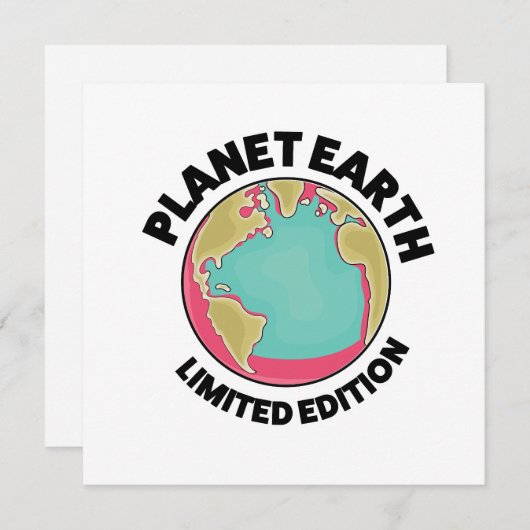 Planet Earth Limited Edition Kaart (Voorkant / Achterkant)