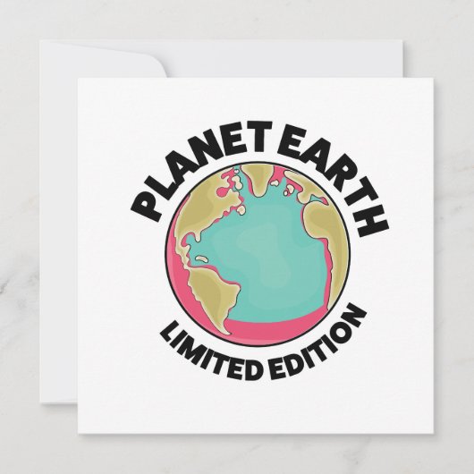 Planet Earth Limited Edition Kaart (Voorkant)
