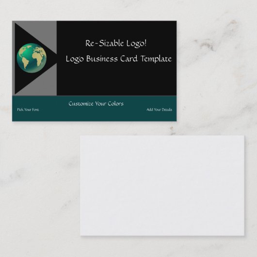 Planet Earth Logo Visitekaartje (Voorkant / Achterkant)