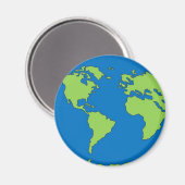 Planet Earth Magneet (Voorkant / Achterkant)