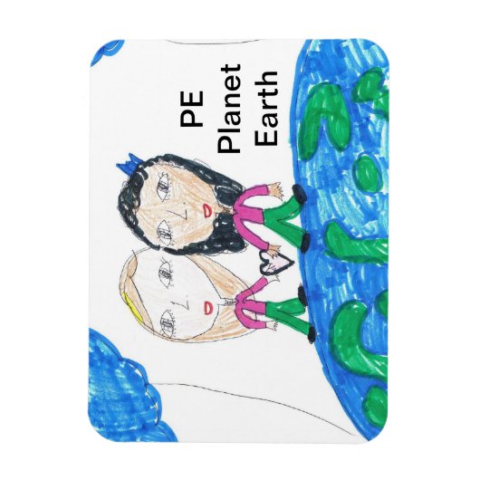 Planet Earth Magnet Magneet (Verticaal)