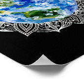 Planet Earth Mandala Poster (Hoek)