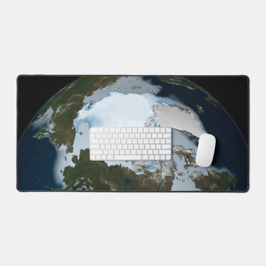 Planet Earth met Zee-ijsdekking in 1980. Bureaumat (Keyboard & Muis)