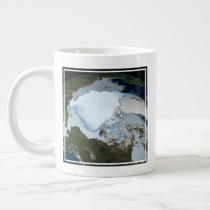 Planet Earth met Zee-ijsdekking in 1980. Grote Koffiekop