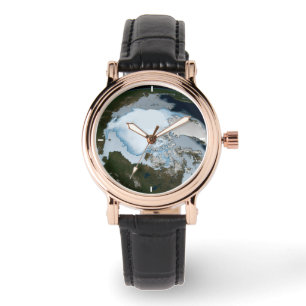 Planet Earth met Zee-ijsdekking in 1980. Horloge