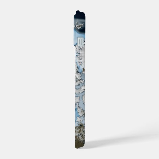 Planet Earth met Zee-ijsdekking in 1980. iPhone 15 Case (Linkerkant)