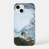 Planet Earth met Zee-ijsdekking in 1980. iPhone 15 Case (Achterkant)