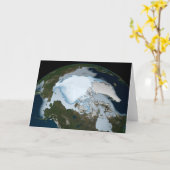 Planet Earth met Zee-ijsdekking in 1980. Kaart (Gele Bloem)