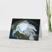 Planet Earth met Zee-ijsdekking in 1980. Kaart (Voorkant)