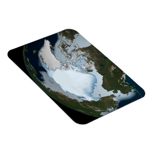 Planet Earth met Zee-ijsdekking in 1980. Magneet (Rechterzijde)