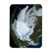 Planet Earth met Zee-ijsdekking in 1980. Magneet (Verticaal)