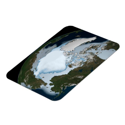 Planet Earth met Zee-ijsdekking in 1980. Magneet (Linkerzijde)