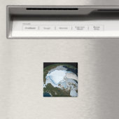 Planet Earth met Zee-ijsdekking in 1980. Magneet (Insitu (Vaatwasser))