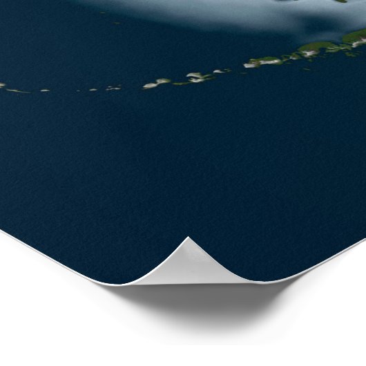 Planet Earth met Zee-ijsdekking in 1980. Poster (Hoek)