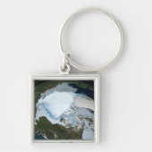 Planet Earth met Zee-ijsdekking in 1980. Sleutelhanger (Voorkant)