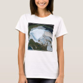 Planet Earth met Zee-ijsdekking in 1980. T-shirt (Voorkant)