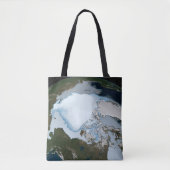 Planet Earth met Zee-ijsdekking in 1980. Tote Bag (Voorkant)