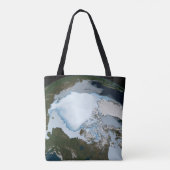 Planet Earth met Zee-ijsdekking in 1980. Tote Bag (Achterkant)