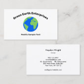 Planet Earth Milieu Visitekaartje (Voorkant / Achterkant)