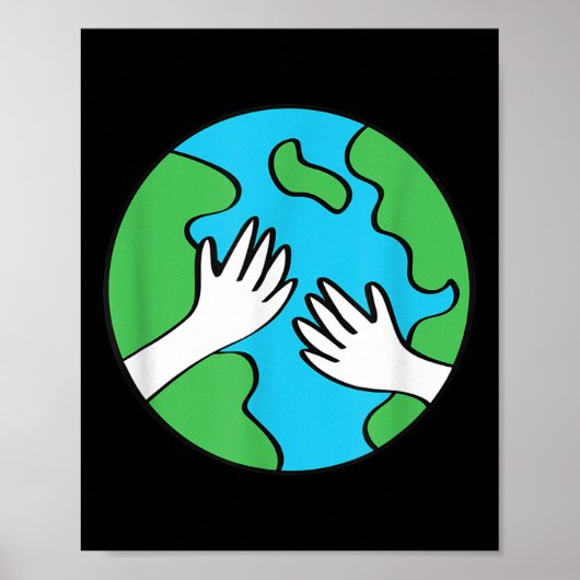 Planet Earth Milieubescherming Klimaatketen Poster (Voorkant)