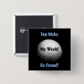 Planet Earth Model Button (Voorkant /achterkant)