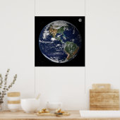 Planet Earth Moon Poster (Keuken)