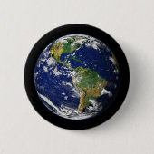 PLANET EARTH Natural (zonnestelsel) ~ Ronde Button 5,7 Cm (Voorkant)