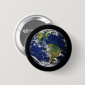 PLANET EARTH Natural (zonnestelsel) ~ Ronde Button 5,7 Cm (Voorkant /achterkant)