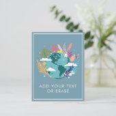 Planet Earth Natuur Clouds Tropisch Jouw tekst toe Feestdagenkaart (Staand voorkant)