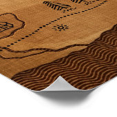 Planet Earth - omgekeerd (geen tekst) Poster (Hoek)