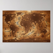 Planet Earth - omgekeerd (geen tekst) Poster (Voorkant)