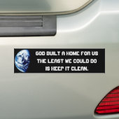 Planet Earth ons huis Bumpersticker (Op auto)