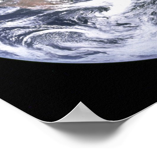 Planet Earth op de Melkweg Poster (Hoek)