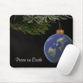 Planet Earth ornament op pijnbomen Muismat (Met muis)