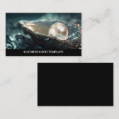 Planet Earth Oyster Pearl Visitekaartje (Voorkant / Achterkant)