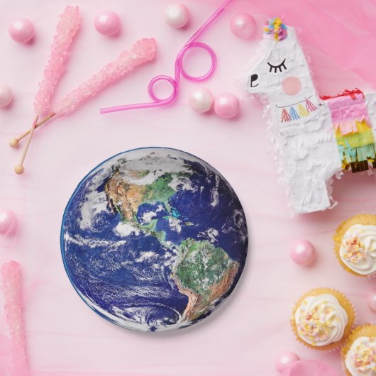 Planet Earth Papieren Bordje (Feest)