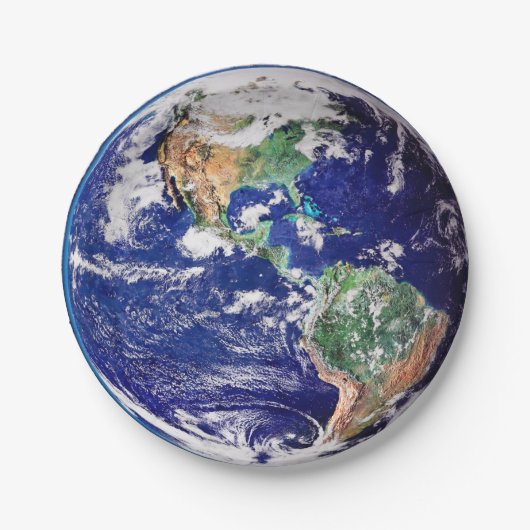 Planet Earth Papieren Bordje (Voorkant)