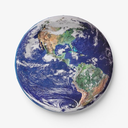 Planet Earth Papieren Bordje (Voorkant)