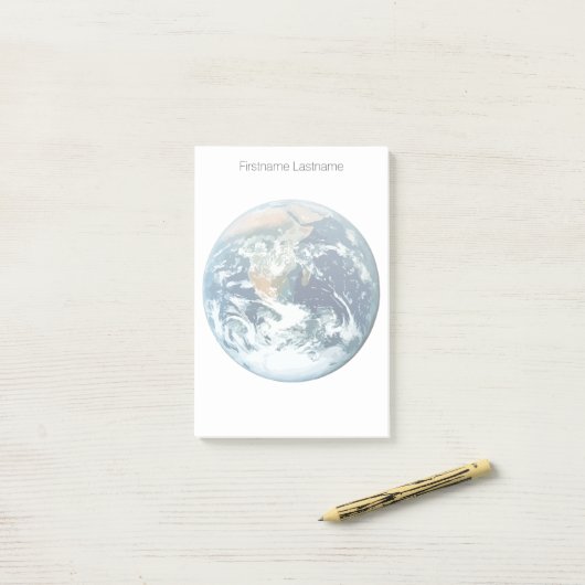 Planet Earth Post-it® Notes (Op bureau)