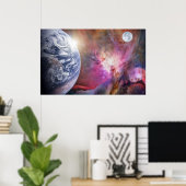 Planet Earth Poster (Thuiskantoor)