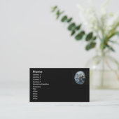 Planet Earth Profile Card Visitekaartje (Staand voorkant)